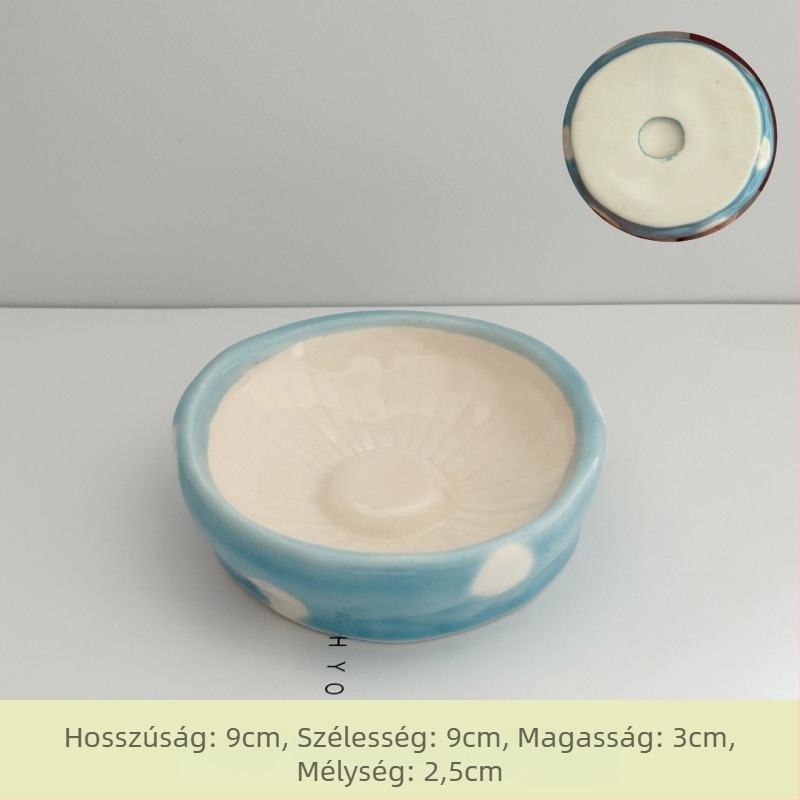 Mini kerámiás hörcsög etetőtál, anti-tipp dizájn