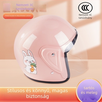 Yoha 3/4 sisak, PP anyag, 3C tanúsítvány, felnőtt, téli használatra elektromos járművekhez.