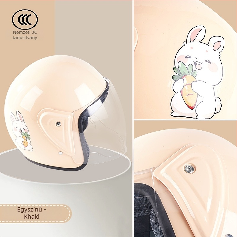 Yoha 3/4 sisak, PP anyag, 3C tanúsítvány, felnőtt, téli használatra elektromos járművekhez.