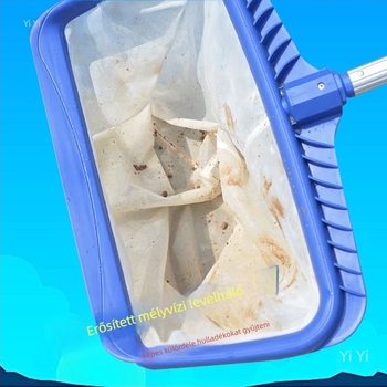 Medence levélgyűjtő háló teleszkópos nyéllel – megerősített mélyvíz felülettisztító eszköz medencékhez és tavakhoz (Cikkszám: tj#y%j#ylznu+lzn%j#u+fg; Kategória: Felfújható medence)