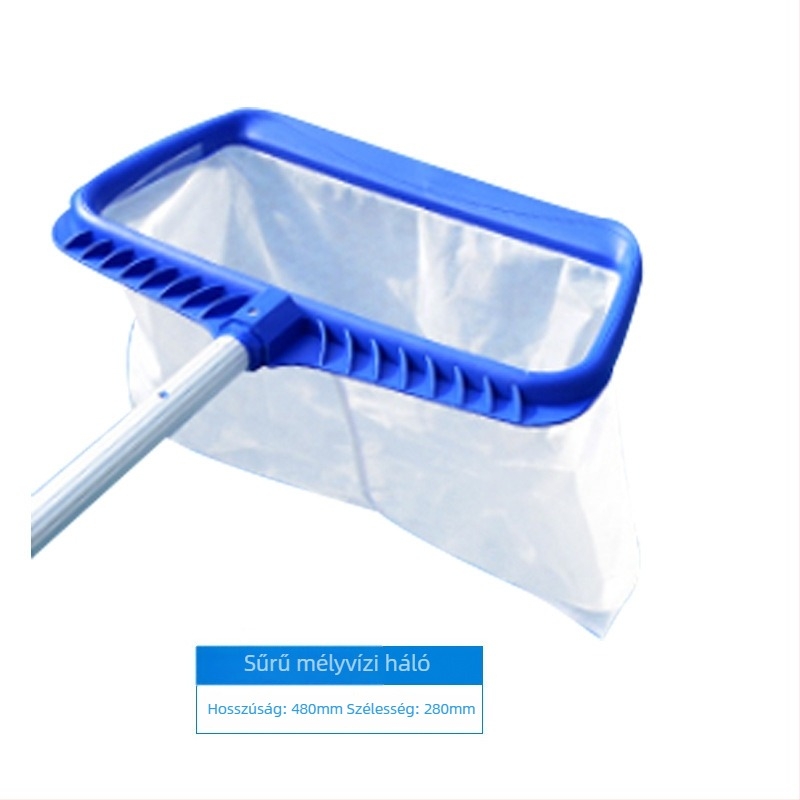 Medence levélgyűjtő háló teleszkópos nyéllel – megerősített mélyvíz felülettisztító eszköz medencékhez és tavakhoz (Cikkszám: tj#y%j#ylznu+lzn%j#u+fg; Kategória: Felfújható medence)
