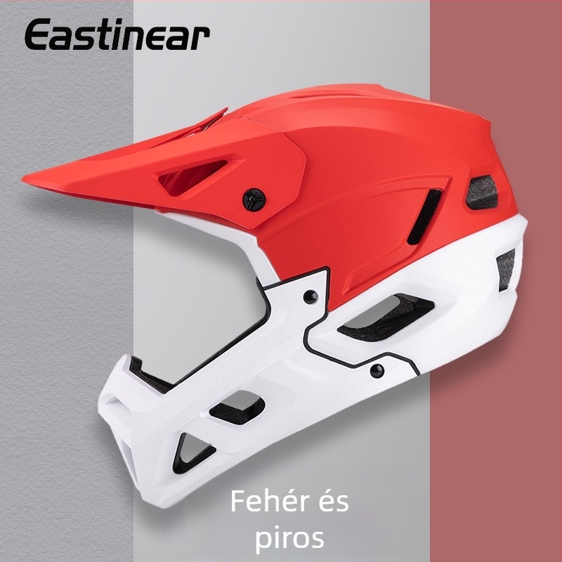 Off-road teljes arcú sisak hegyi kerékpárhoz, uniszex felnőtt, PC héj + EPS bélés + EPP állvédő