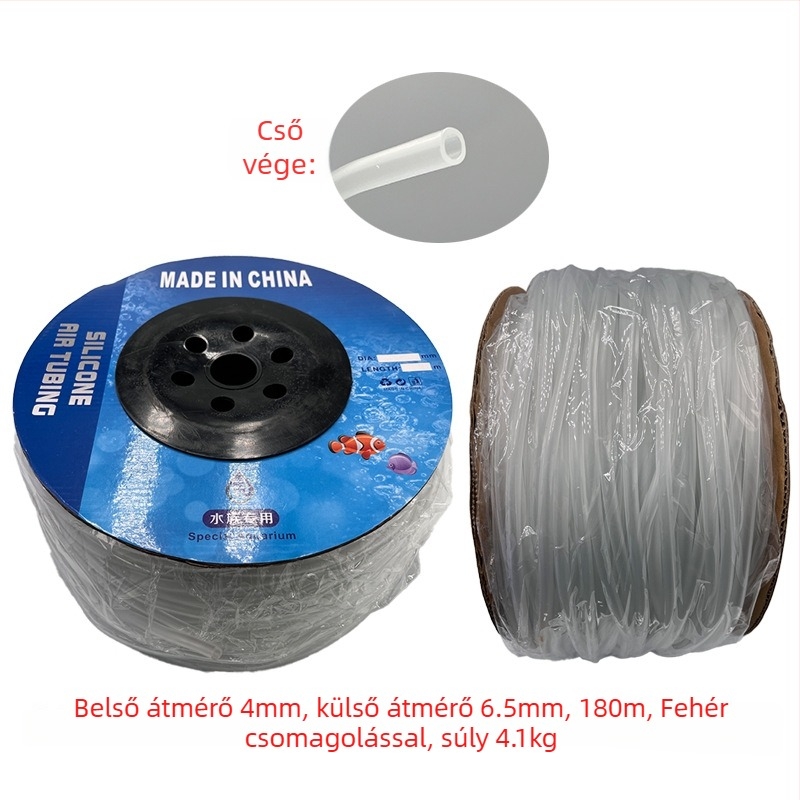 PVC akváriumi légcső – ellenáll a magas és alacsony hőmérsékletnek, maximális tömeg 5.5