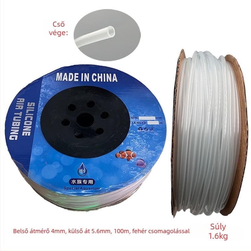 PVC akváriumi légcső – ellenáll a magas és alacsony hőmérsékletnek, maximális tömeg 5.5