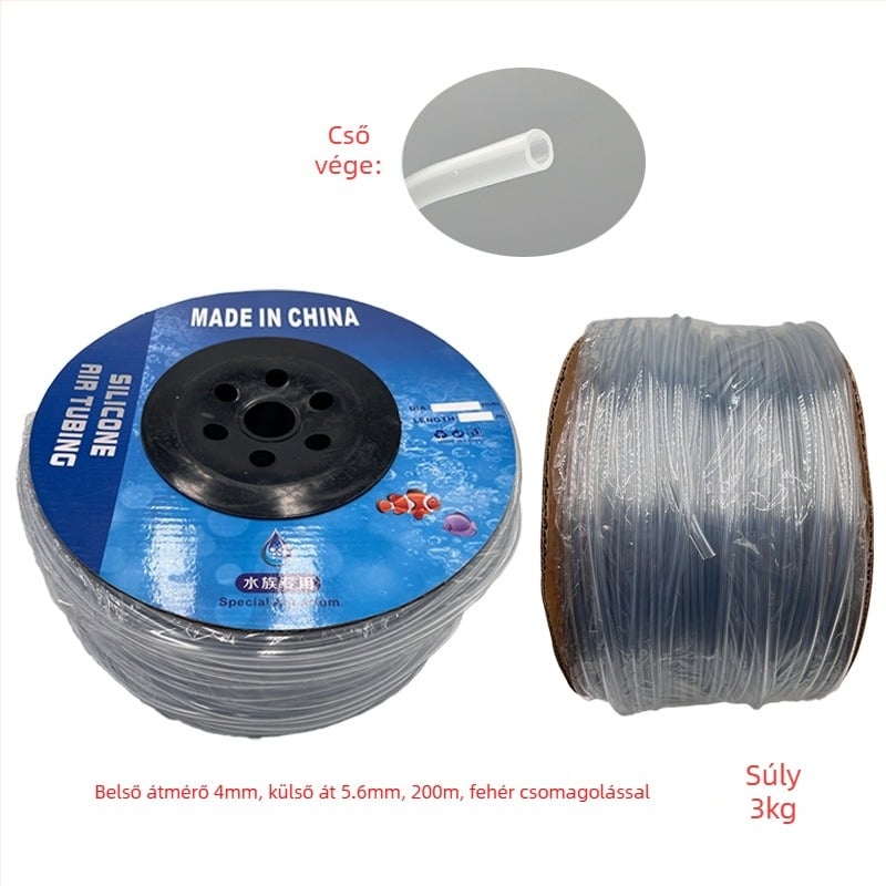 PVC akváriumi légcső – ellenáll a magas és alacsony hőmérsékletnek, maximális tömeg 5.5