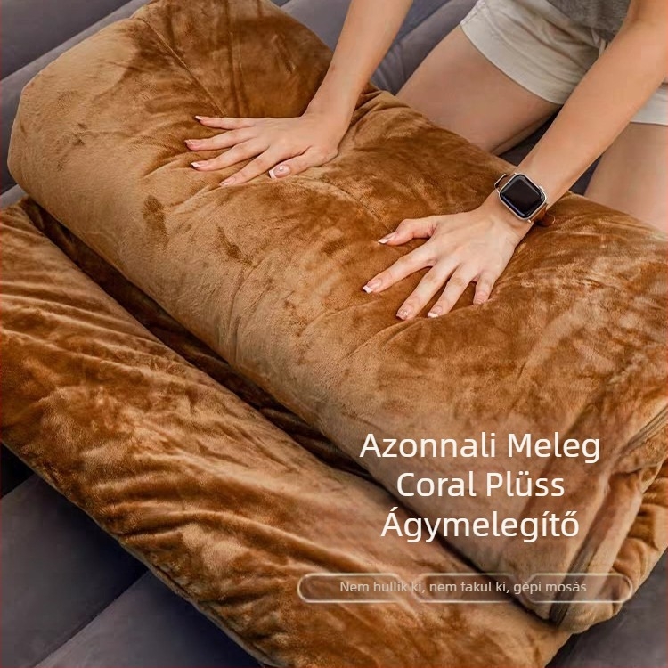 Maituri üreges pamut töltésű hálózsák, boríték-stílusú kialakítás, korall fleece bélés, felnőtteknek, súly 1,8–2,7 kg.