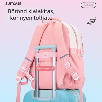Három darabos hátizsák készlet gimnazista lányok számára: több rekesz, nagy kapacitás, vízálló, karcolásálló, esztétikus megjelenés