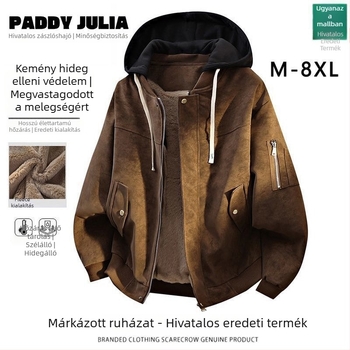 Valódi bőr kabát leválasztható kapucnival, cipzárral, ultra rövid hossz, juhbőr