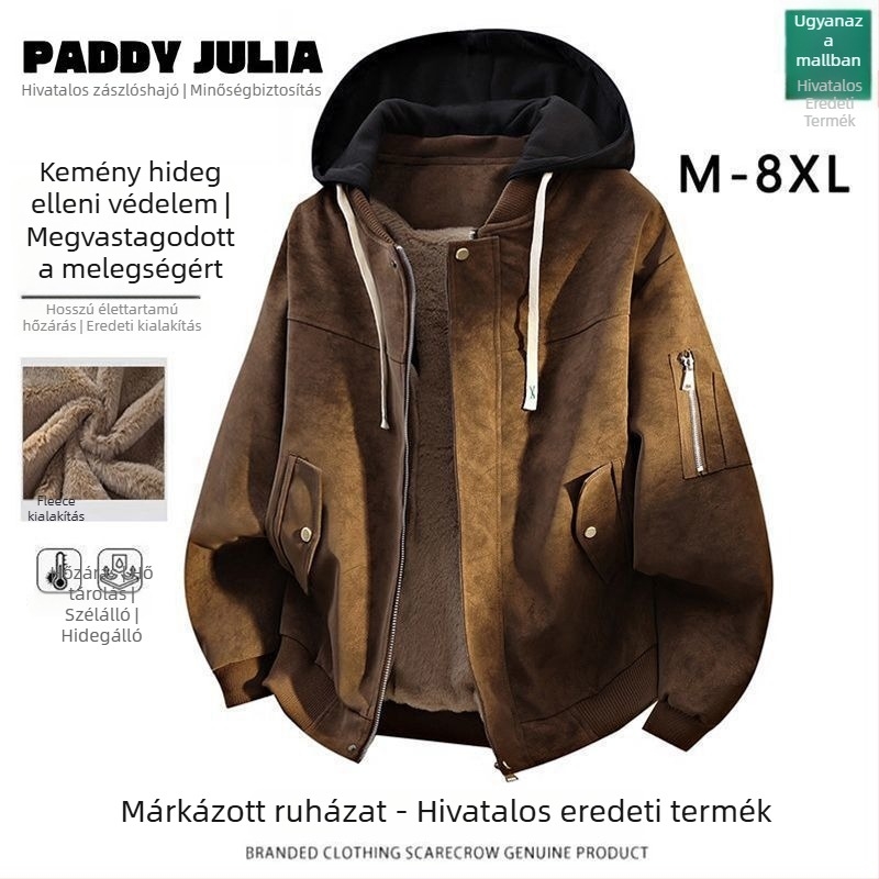 Valódi bőr kabát leválasztható kapucnival, cipzárral, ultra rövid hossz, juhbőr