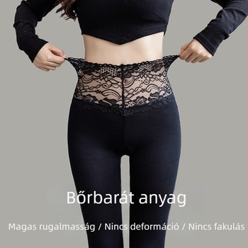 Női modal leggings, plusz méret, capri hossz, vékony, rugalmas, fekete, jóga nadrág tavasz–őszre