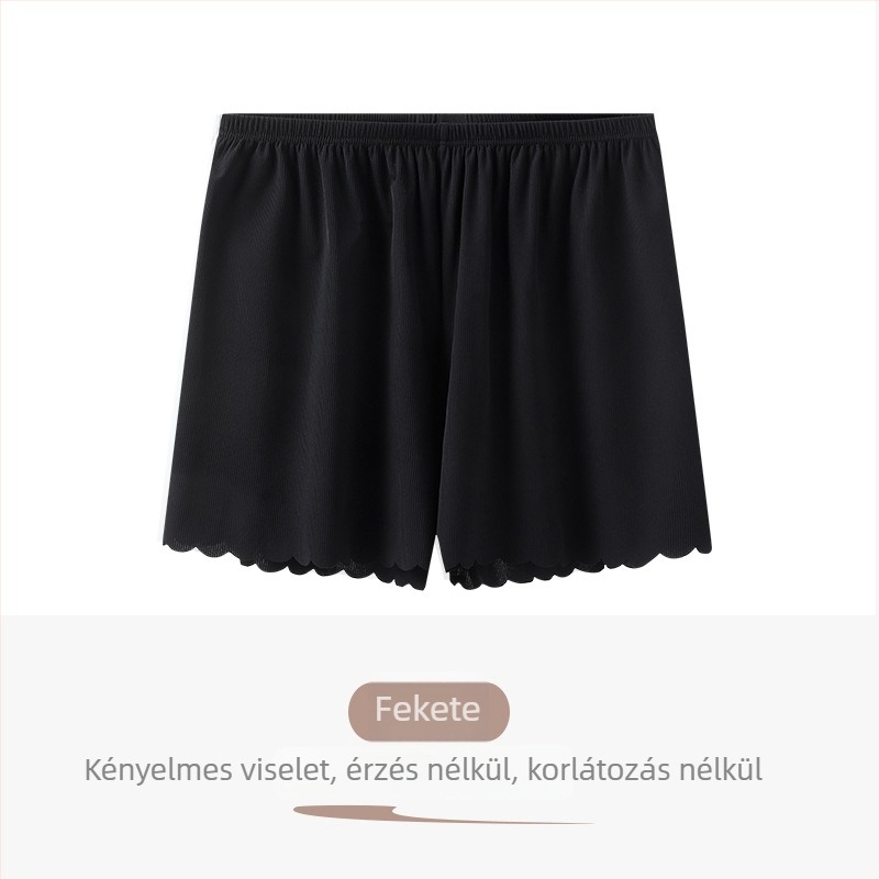 Női Biztonsági Nadrág Nyárra – Nylon Kötött, Középső Derék, Egyszínű, Anti-Expozíció Funkció
