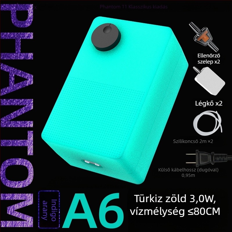 Jiyin akváriumi oxigénpumpa, otthoni használatra, márka Jiyin, tömeg 0,5 kg, import nélkül