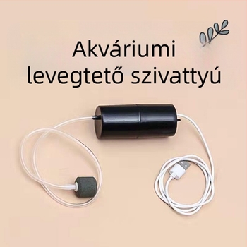 Német minőségű akváriumi oxigénpumpa — rendkívül csendes oxigénellátó pumpa otthoni használatra, kis halak számára
