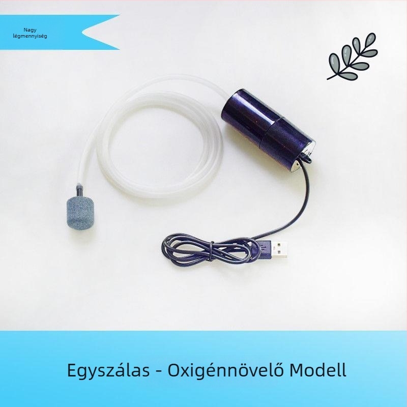Német minőségű akváriumi oxigénpumpa — rendkívül csendes oxigénellátó pumpa otthoni használatra, kis halak számára