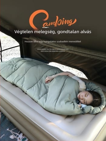 Felnőtt téli vastag hálózsák kültéri kempingezéshez, meleg és szennyeződésálló
