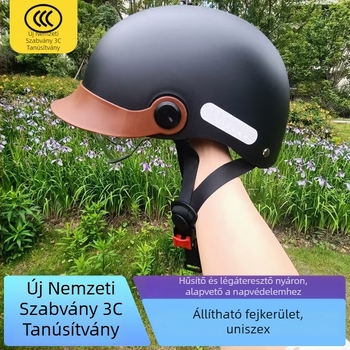 Savillon ABS félarcú sisak napellenzővel minden évszakra