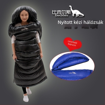 Bills Könnyű felnőtt hálzsák szabadtéri kempingezéshez, külső és belső nylon, boríték-stílus