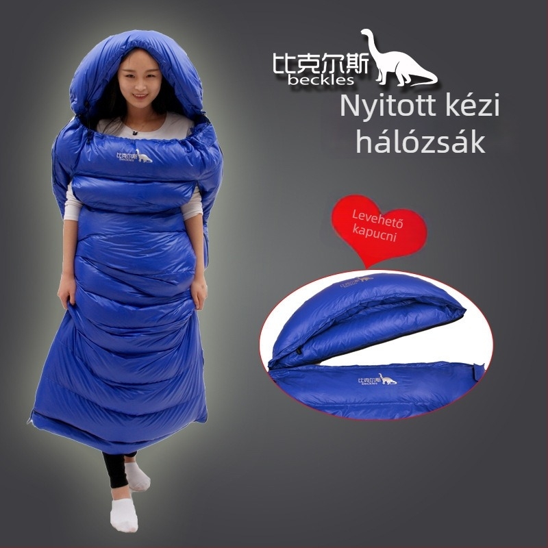 Bills Könnyű felnőtt hálzsák szabadtéri kempingezéshez, külső és belső nylon, boríték-stílus