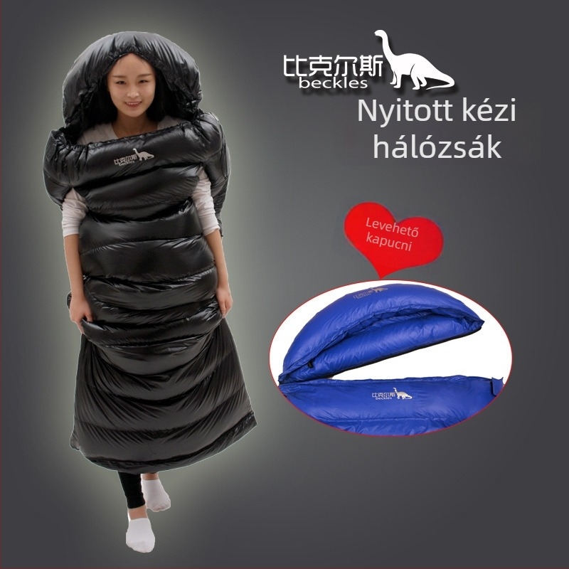 Bills Könnyű felnőtt hálzsák szabadtéri kempingezéshez, külső és belső nylon, boríték-stílus