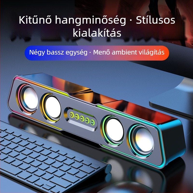 Számítógép hangszórók Q3, 2.1 csatornás, 5W, USB/3,5 mm/Bluetooth 4.0, 40 Hz–20 kHz, SNR ≥75 dB