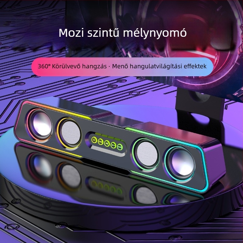 Számítógép hangszórók Q3, 2.1 csatornás, 5W, USB/3,5 mm/Bluetooth 4.0, 40 Hz–20 kHz, SNR ≥75 dB