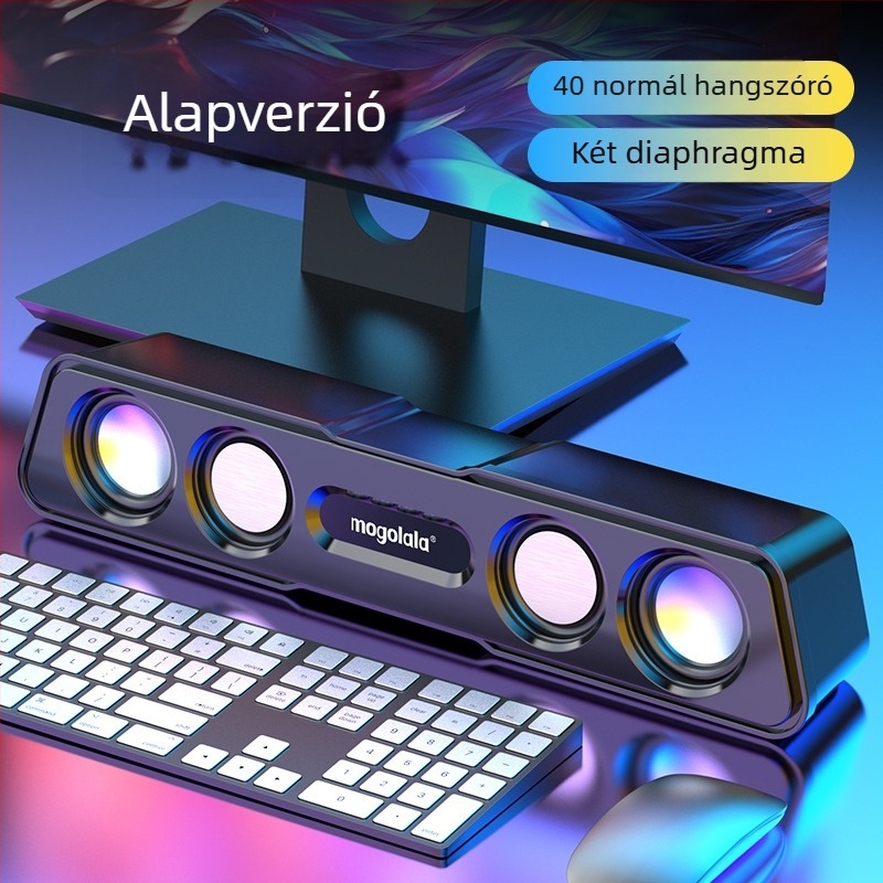 Számítógép hangszórók Q3, 2.1 csatornás, 5W, USB/3,5 mm/Bluetooth 4.0, 40 Hz–20 kHz, SNR ≥75 dB