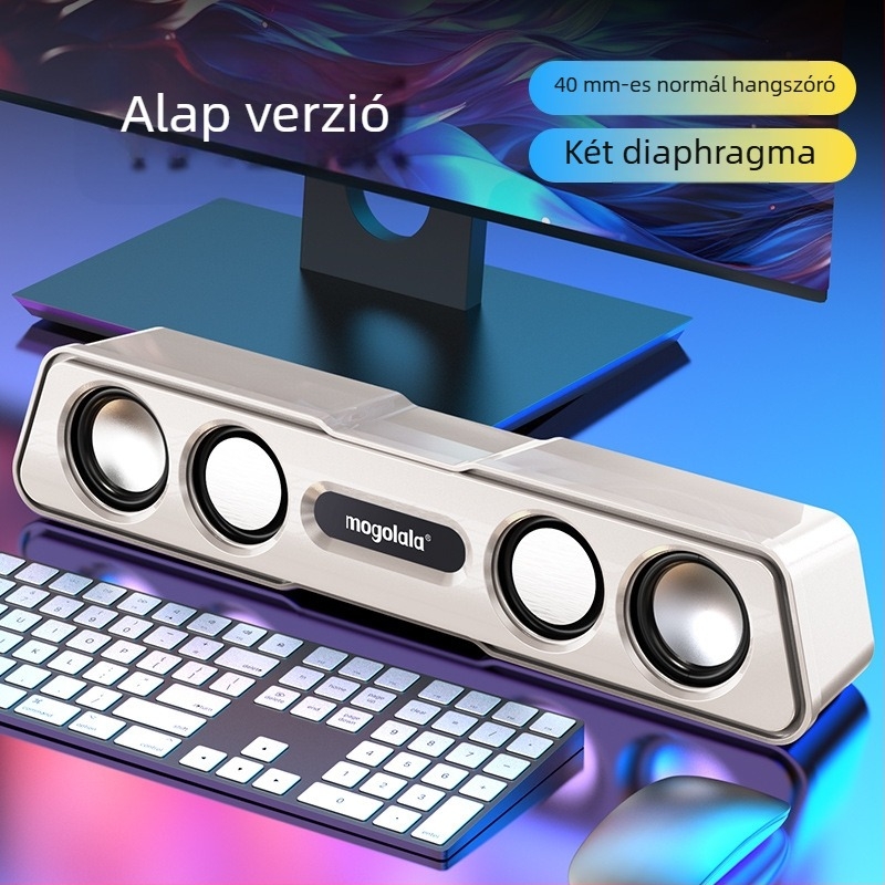 Számítógép hangszórók Q3, 2.1 csatornás, 5W, USB/3,5 mm/Bluetooth 4.0, 40 Hz–20 kHz, SNR ≥75 dB