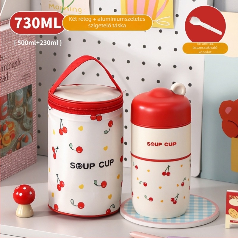 304 rozsdamentes acél ebédedény, mikrohullámú sütőben használható, hordozható irodai dolgozók és diákok számára, 501–800 ml, melegen tartja