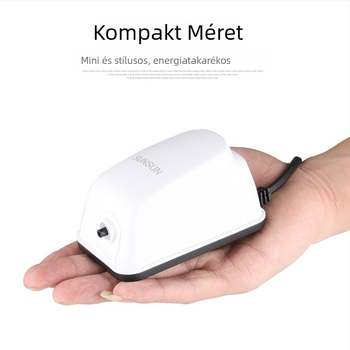Kompakt, csendes oxigénpumpa akváriumhoz kettős kimenettel