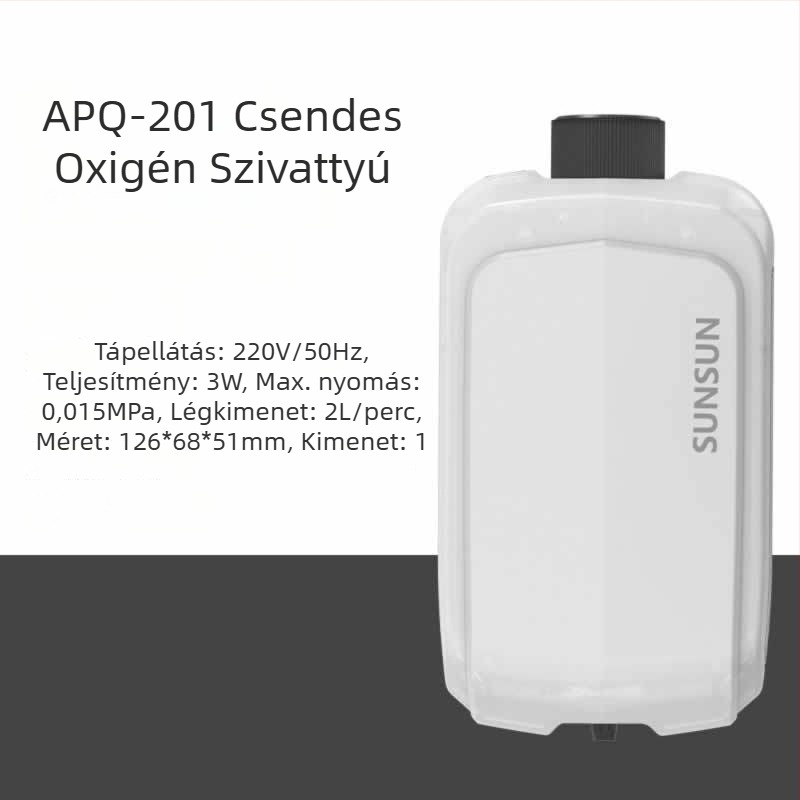 Kompakt, csendes oxigénpumpa akváriumhoz kettős kimenettel