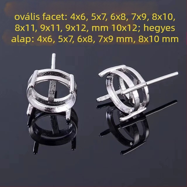 S925 ezüst fülbevalók, kézzel készítettek, geometriai kör alakú berakások Moissanittel, Acháttal, Jáspissal és Akvamarinnal