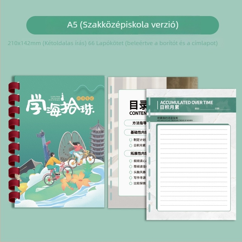 Victory notesz PVC borítóval, szilikongyűrűs kötés, természetes papír, papírtömeg 100, 1–50 oldal