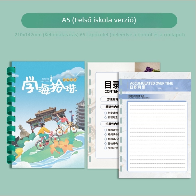 Victory notesz PVC borítóval, szilikongyűrűs kötés, természetes papír, papírtömeg 100, 1–50 oldal