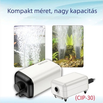 Sensen akváriumi oxigénszivattyú, AC tápegység, 1 kg, 50 dB