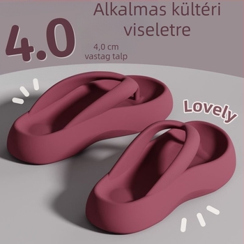 Női EVA flip-flopok vastag talppal, belső EVA, kör alakú orr, laza stílus, diffuse bali márka