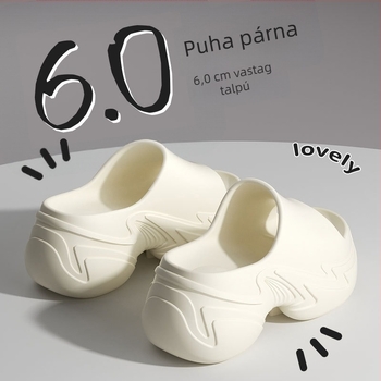 Női vastag talpú magasságot növelő szandálok, EVA felsőrész és EVA talp, kerek orr, nyár 2025 megjelenés