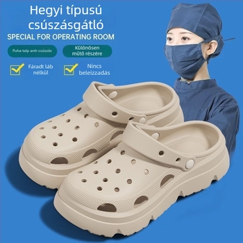 Női vastag talpú Crocs, platformtalppal, EVA felső és EVA talp, csúszásmentes, anti-odor, 3 cm+ talpvastagság, 2025 tavasz