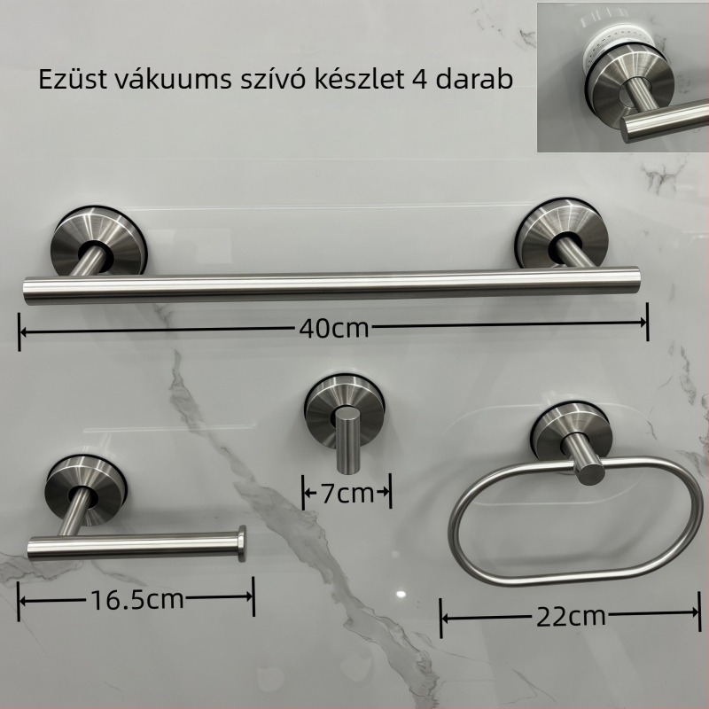 Rozsdamentes acél törölközőtartó készlet | Modern egyszerű stílus | 3–5 darab készlet | Márka: Enjoy mei tian
