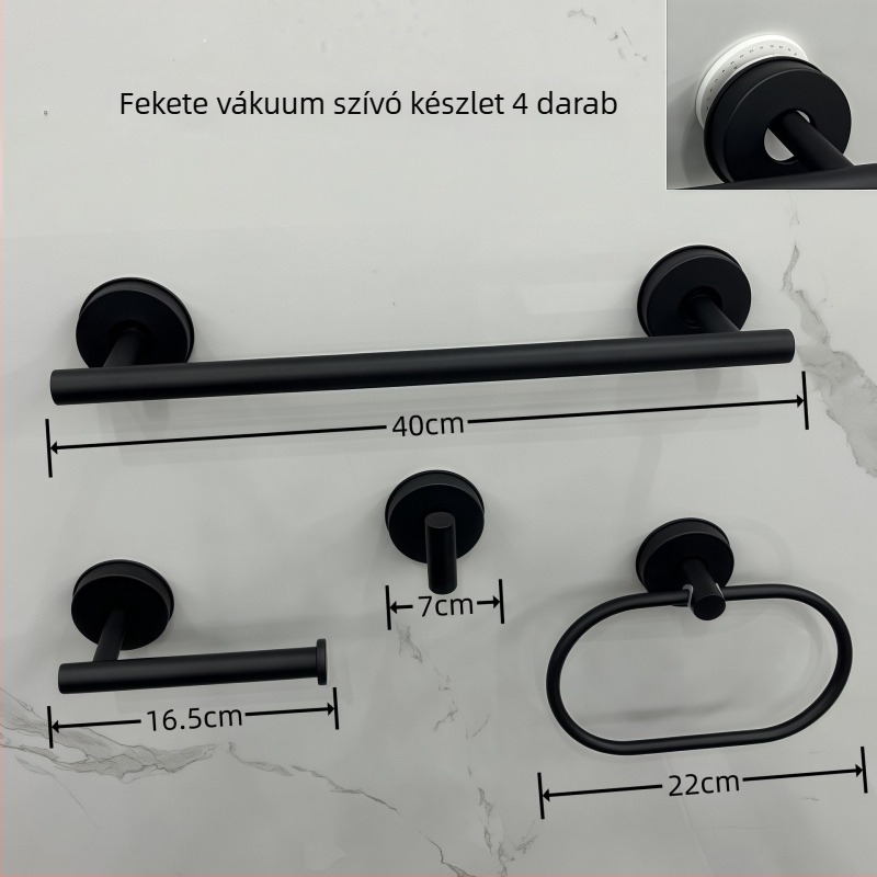Rozsdamentes acél törölközőtartó készlet | Modern egyszerű stílus | 3–5 darab készlet | Márka: Enjoy mei tian