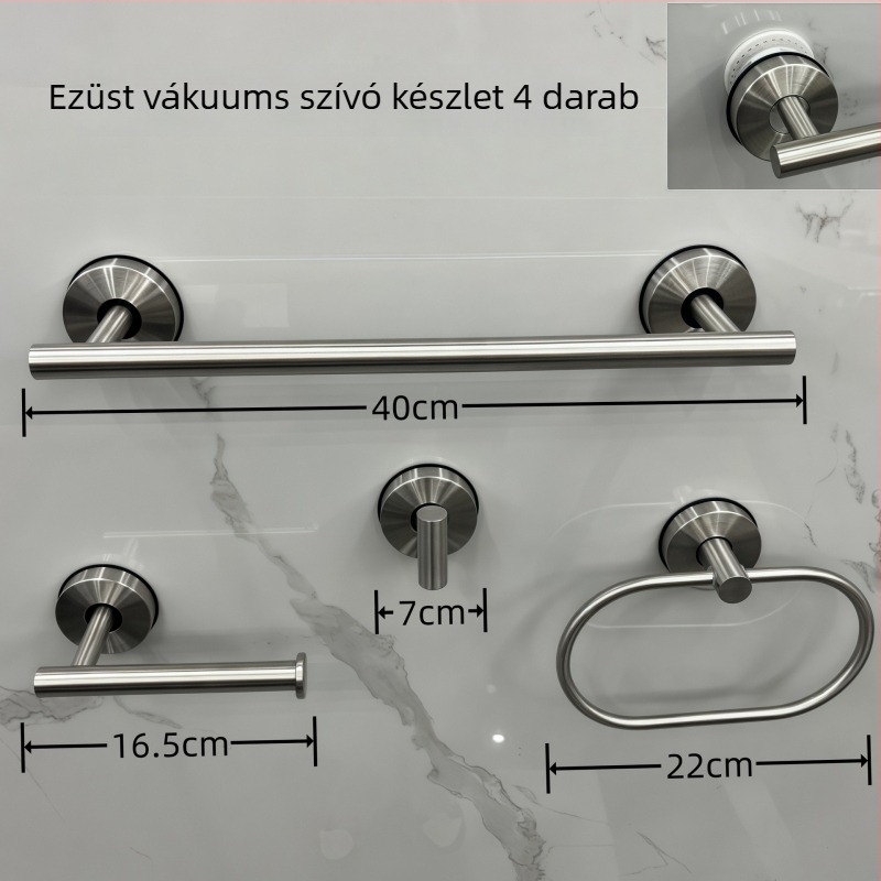 Rozsdamentes acél törölközőtartó készlet | Modern egyszerű stílus | 3–5 darab készlet | Márka: Enjoy mei tian