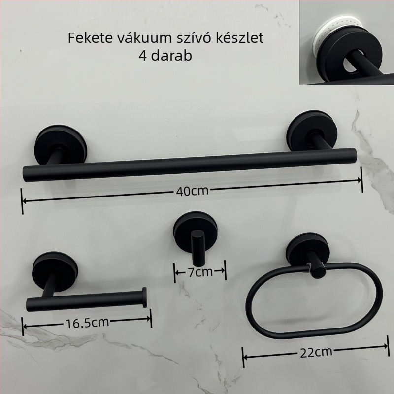 Rozsdamentes acél törölközőtartó készlet | Modern egyszerű stílus | 3–5 darab készlet | Márka: Enjoy mei tian