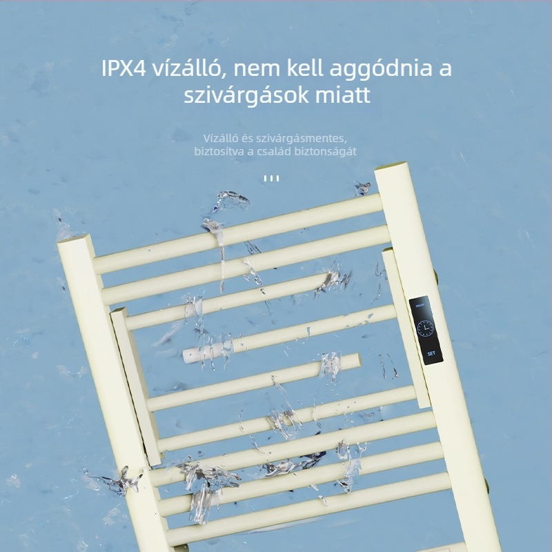 Összecsukható elektromos törölközőtartó (teljes fűtés, szénszálas fűtés, intelligens időzítés, mobilalkalmazásos távirányítás, szárítás és párátlanítás)