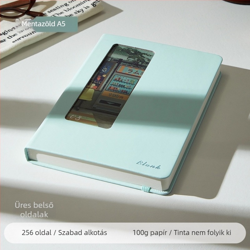 PU borítású jegyzetfüzet, leválasztható lapokkal, Dowling papír 100 g/m², 200–300 oldal, üzleti iroda stílus