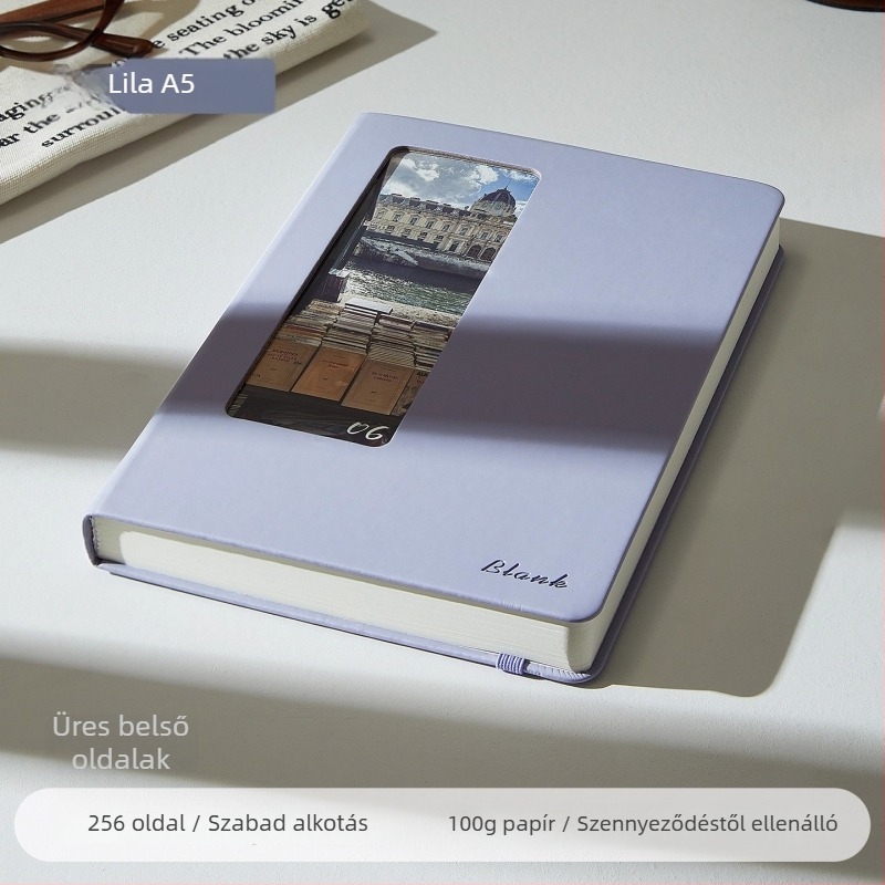 PU borítású jegyzetfüzet, leválasztható lapokkal, Dowling papír 100 g/m², 200–300 oldal, üzleti iroda stílus