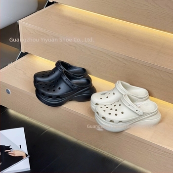 Uniszex lyukas cipő – EVA felsőrész és EVA talp, 7 cm vastag talp; vízálló, könnyű, csúszásmentes és ütéscsillapító