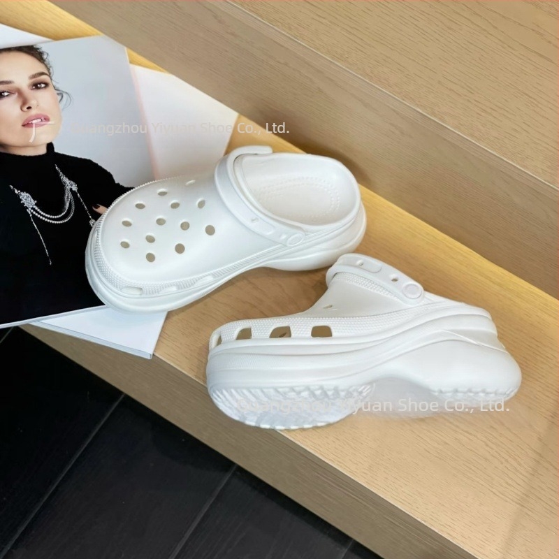 Uniszex lyukas cipő – EVA felsőrész és EVA talp, 7 cm vastag talp; vízálló, könnyű, csúszásmentes és ütéscsillapító