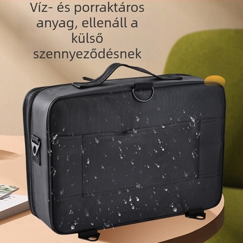 Hordozható kozmetikai táska – Oxford anyag, vízálló és kopásálló, belső elválasztóval, uniszex, városi stílus