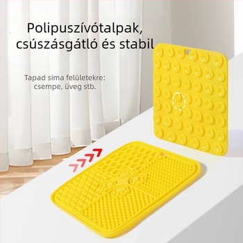 Állatok nyalogató alátét szilikonból, univerzális szívó alátét macskáknak és kutyáknak, anti-spill