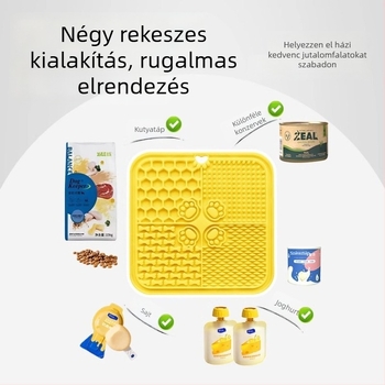 Állatok nyalogató alátét szilikonból, univerzális szívó alátét macskáknak és kutyáknak, anti-spill