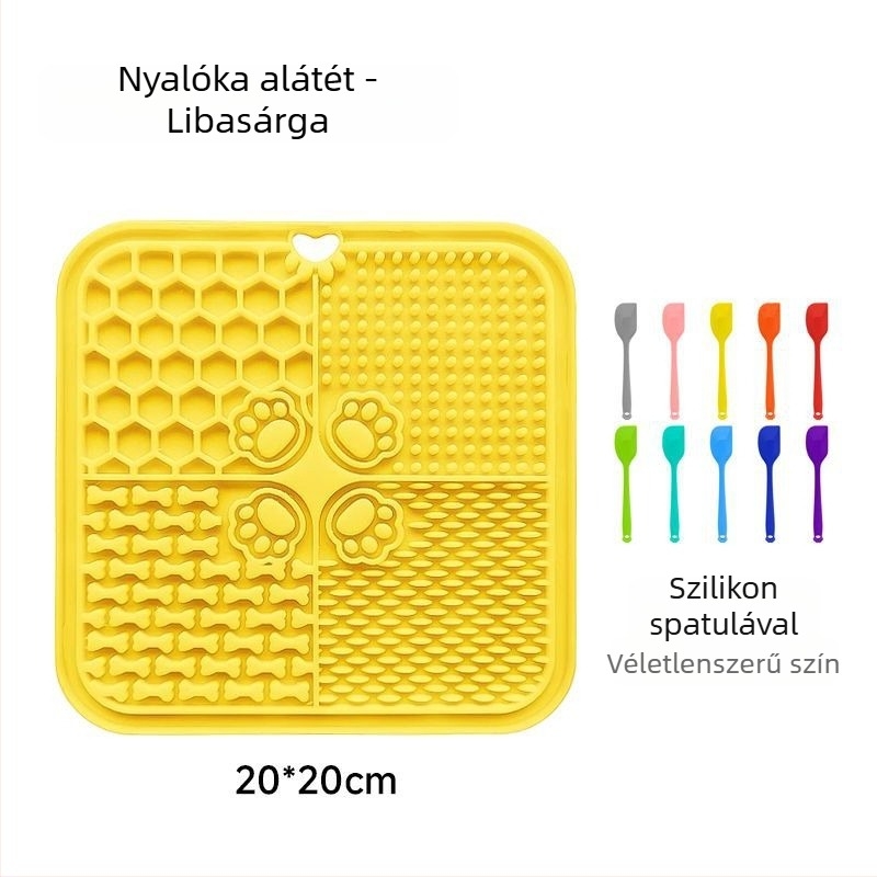 Állatok nyalogató alátét szilikonból, univerzális szívó alátét macskáknak és kutyáknak, anti-spill